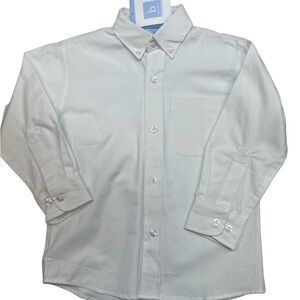 NWT Bella Bliss Classic Oxford White Kids' Button-Up Shirt 100% Cotton six 4
